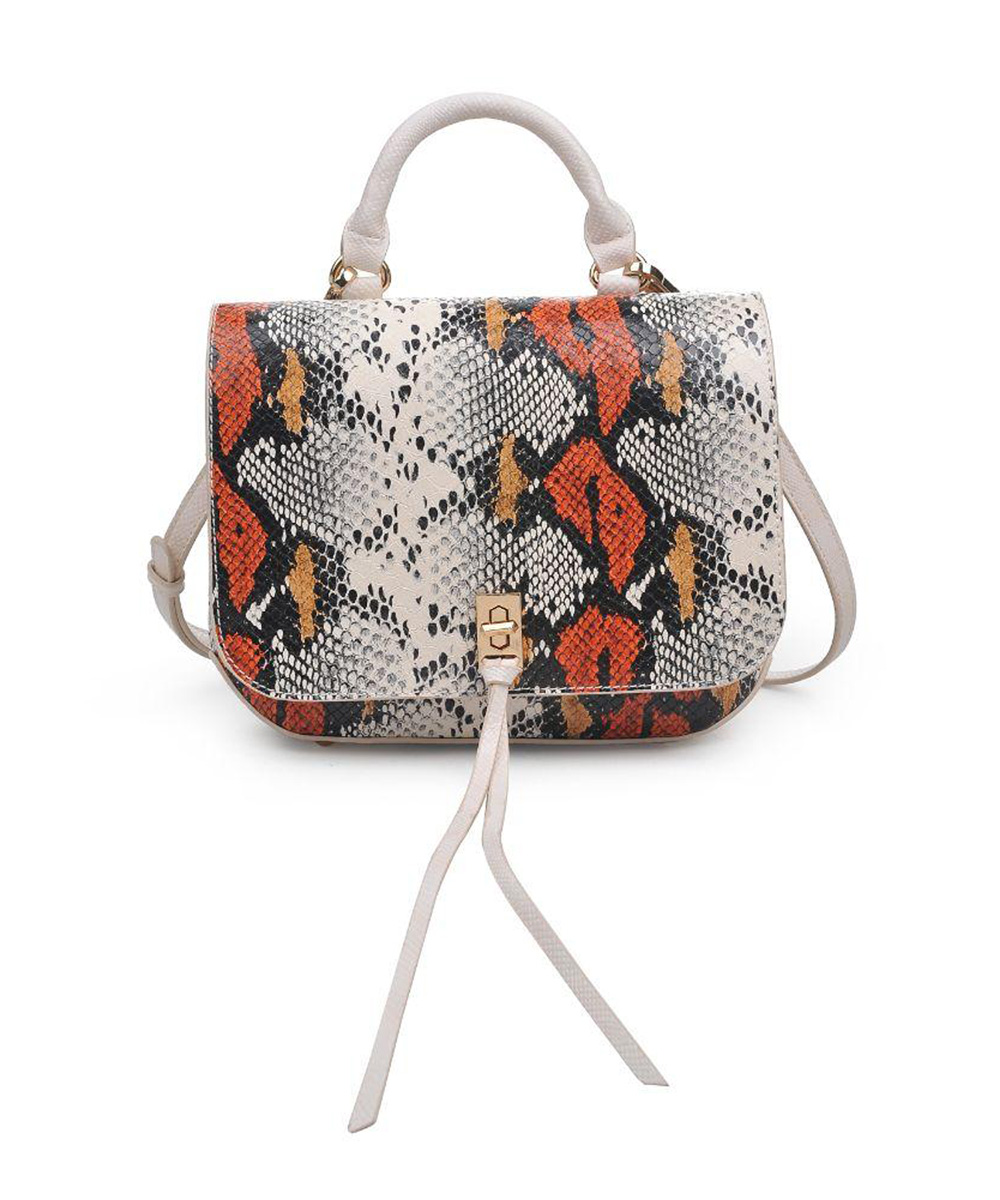 Urban Expressions Alexa Snakeskin Crossbody Bag